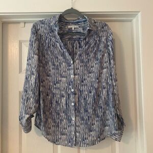 Foxcroft Long Sleeve Button Down Blouse - Size 10